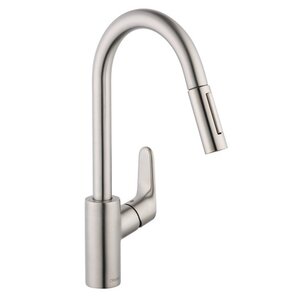 Focus HighArc Single Handle Kitchen Faucet with Pull Down