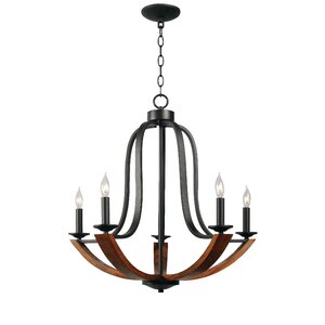 LaTeisha 5-Light Candle-Style Chandelier