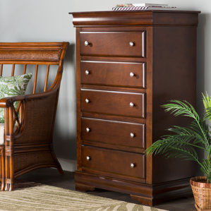 North Beach Harbor Beach 5 Drawer Chest by Beachcrest Home