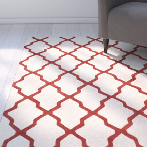 Charlenne Wool Ivory / Rust Area Rug