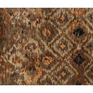 Xavier Rustic Hand-Knotted Brown Area Rug