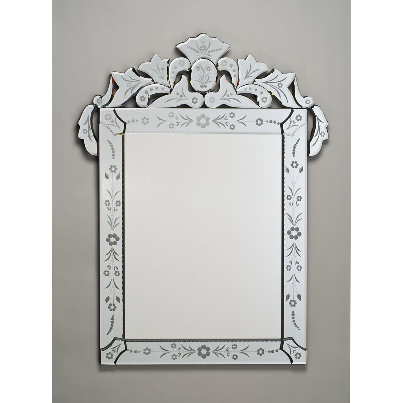 Afina Radiance 26 X 36 Rectangle Traditional Cut Gl And Etched Radiance 26 X 36 Rectangle Traditional Cut Gl And Etched Mirror