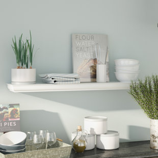 White Wall Shelves You Ll Love Wayfair Quickview Espresso White