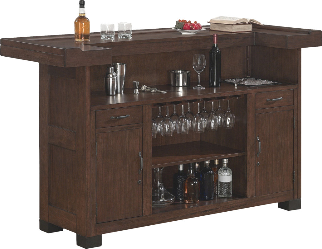Darby Home Co Gasper Bar with Wine Storage & Reviews Wayfair
