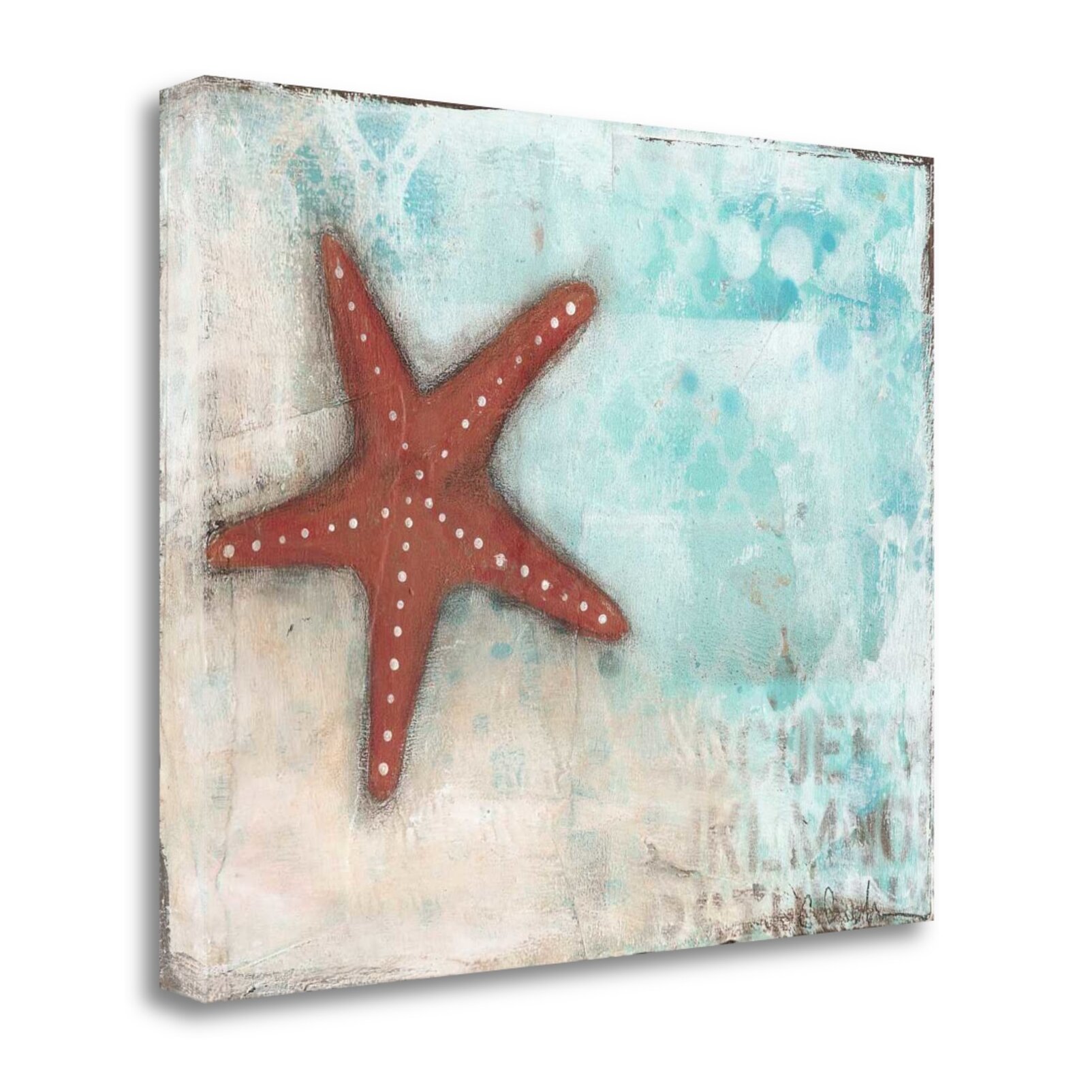 Tangletown Fine Art 'Starfish' Print on Canvas | Wayfair