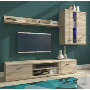 3-tlg. Wohnwand Life 2 für TVs bis zu 63'' von Hazelwood Home