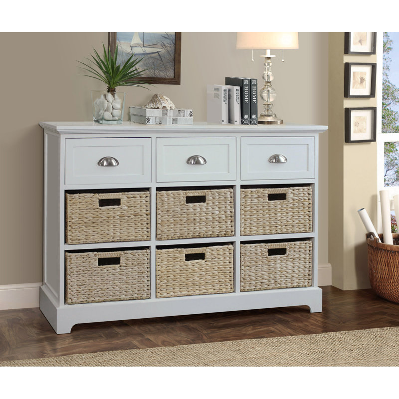 Beachcrest Home Harriet 3 Drawer 6 Basket Chest & Reviews Wayfair