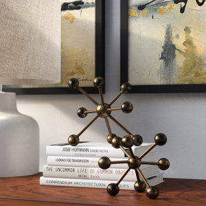 2 Piece Antiqued Goldtone Sculpture Set