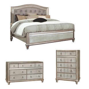 Mirrored Bedroom Furniture Wayfair Annunziata Platform Configurable Bedroom Set
