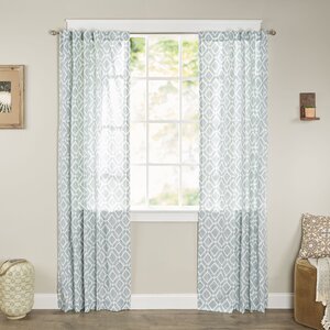 Meka Diamond Single Curtain Panel