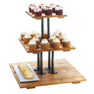 3 Tier Wooden Stand Wayfair Madera 3 Tiered Stand