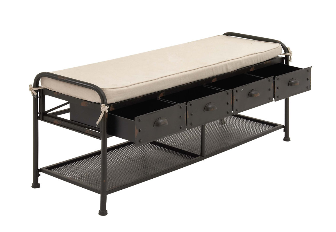 Fabric Storage Bench & Reviews Birch Lane