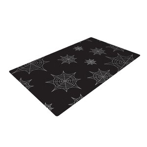 Mini Webs Black Area Rug