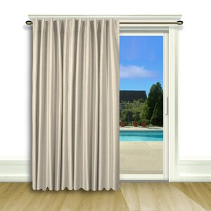 Budde Solid Blackout Thermal Rod Pocket Single Curtain Panel