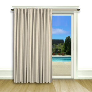 Budde Solid Blackout Thermal Rod Pocket Single Curtain Panel