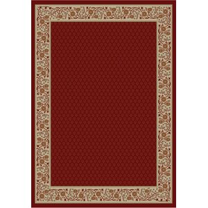 Jewel Harmony Red Area Rug