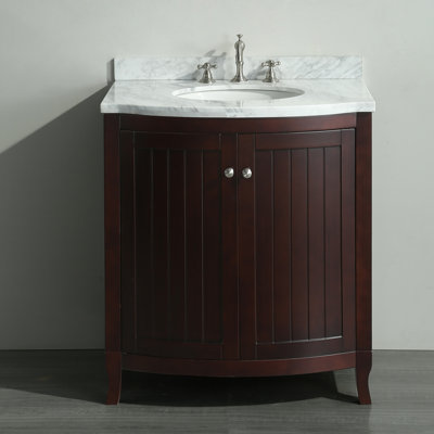 Ziemlich Bathroom Vanities simpli home winston 31" single rounded front bathroom vanity set Ziemlich Bathroom Vanities simpli home winston 31" single rounded front bathroom vanity set