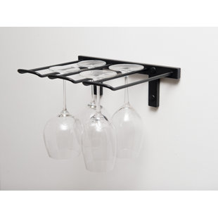 Wall Mounted Wine Gl Racks You Ll Love Wayfair Stemware Wall Mounted Wine Gl Rack