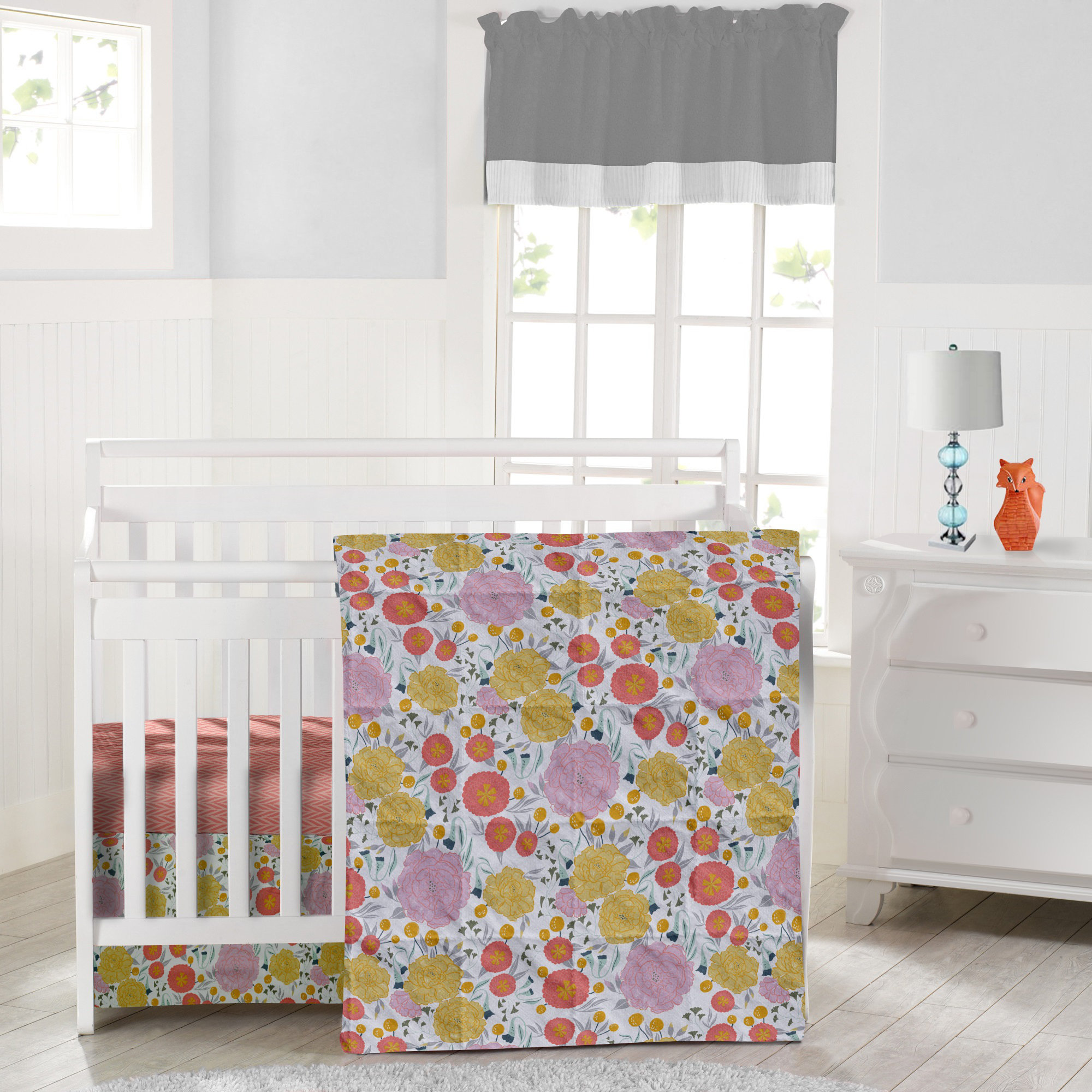 floral cot set