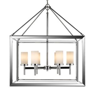 Coxsackie 6-Light Glass Shade Foyer Pendant