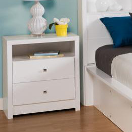 36 Inch Tall Night Stands Wayfair Calla Tall White 2 Drawer Nightstand