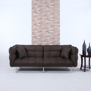 Modern Plush Tufted Linen Splitback Li..