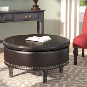 Storage Ottomans You Ll Love Wayfair Ellen Bonded Leather Storage Ottoman