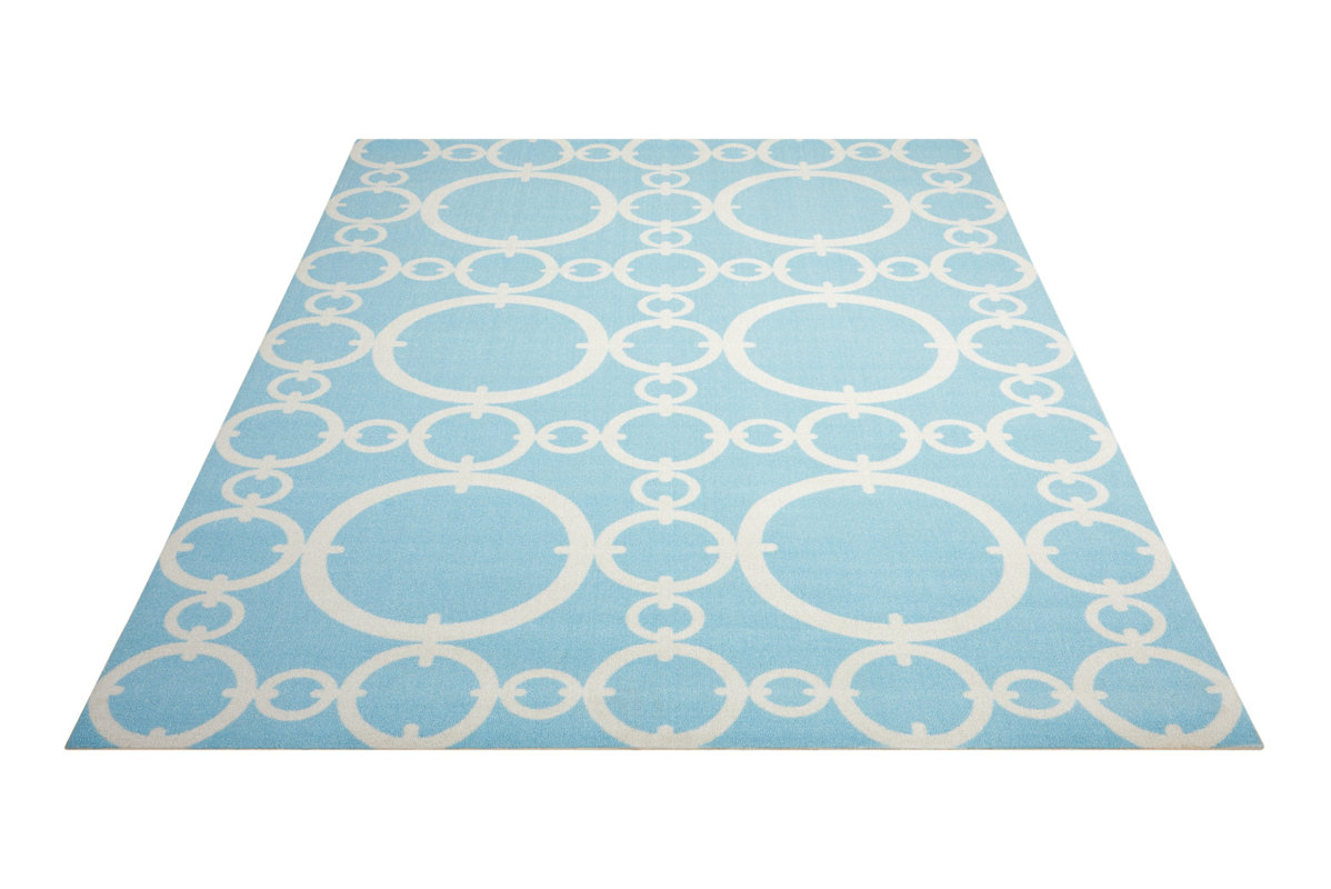 Waverly Sun n' Shade "Connected" Aqua Indoor/Outdoor Area Rug & Reviews