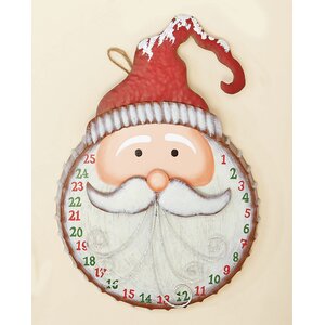 Santa Face Bottlecap Ball Ornament