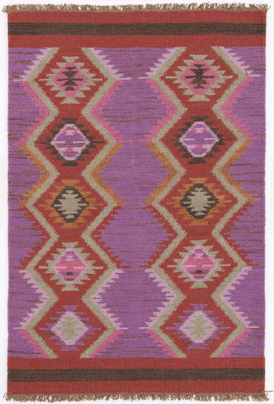 Dash and Albert Rugs Hand Woven Purple/Red Area Rug & Reviews Wayfair