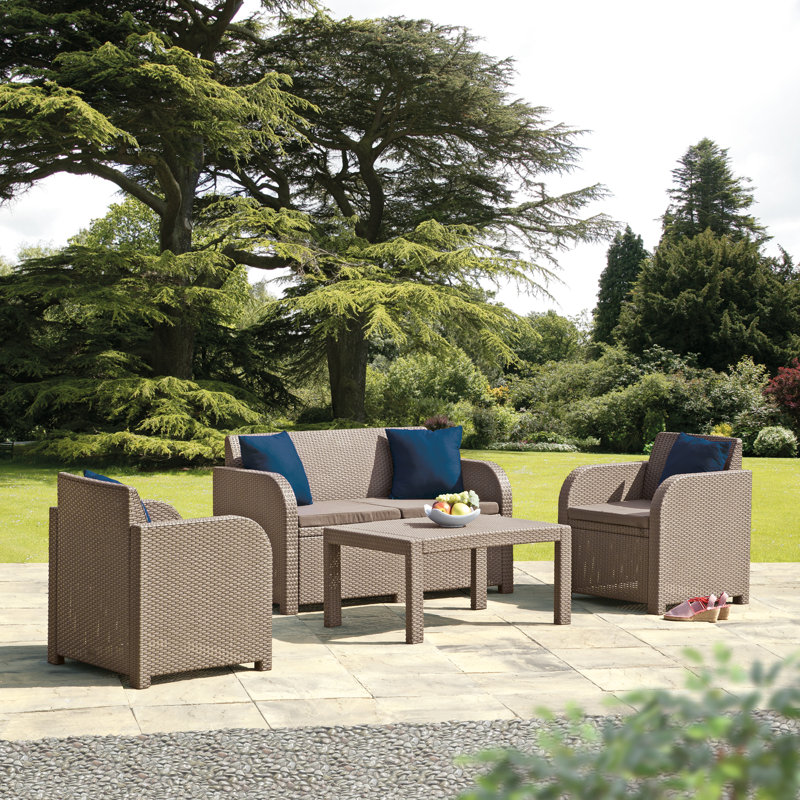 SunTime Outdoor Living Oklahoma 4 Piece Sofa Seating Group ... SunTime Outdoor Living Oklahoma 4 Piece Sofa Seating Group ... on Suntime Outdoor Living id=96030