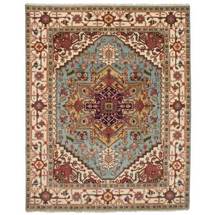 Light Blue Wool Area Rug Wayfair One Of A Kind Doerr Hand Knotted Light Blue Wool Area Rug