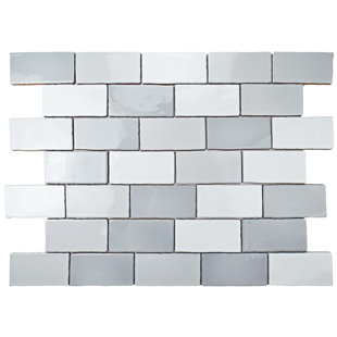 Subway Tile You Ll Love Wayfair Antiqua 3 X 6 Ceramic Subway Tile In Craquele Soho Gray
