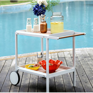 Patio Serving Carts You Ll Love Wayfair Lettunich Bar Serving Cart