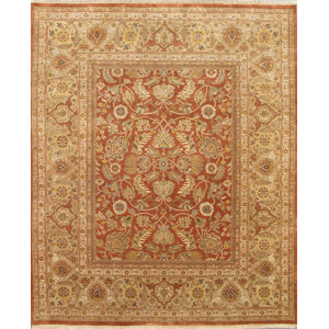 Sultanabad Hand-Knotted Camel Area Rug