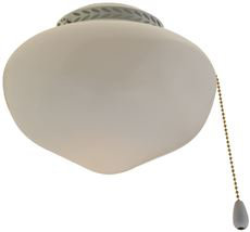 1-Light Schoolhouse Ceiling Fan Light Kit