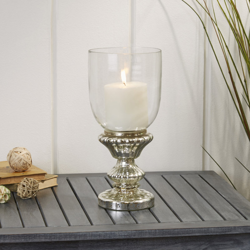 Lark Manor Traditional Glass Pedestal Hurricane & Reviews Wayfair