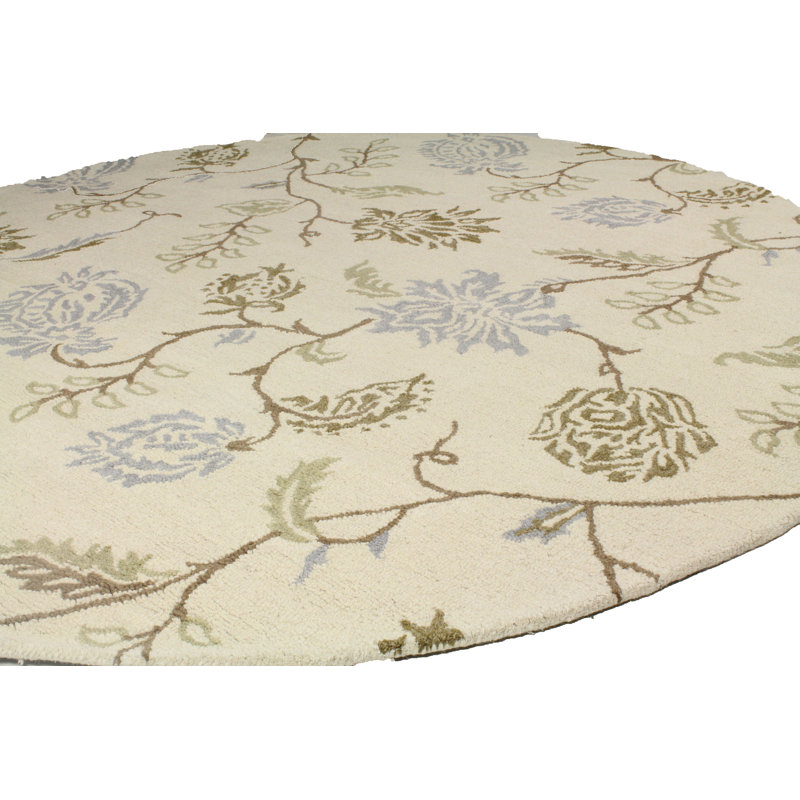 Darby Home Co Kirkland HandWoven Wool Ivory Area Rug & Reviews Wayfair