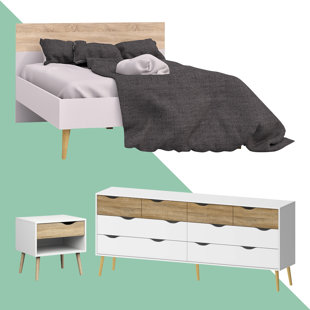 White Washed Oak Bedroom Sets Wayfair Mateer Queen Platform Configurable Bedroom Set