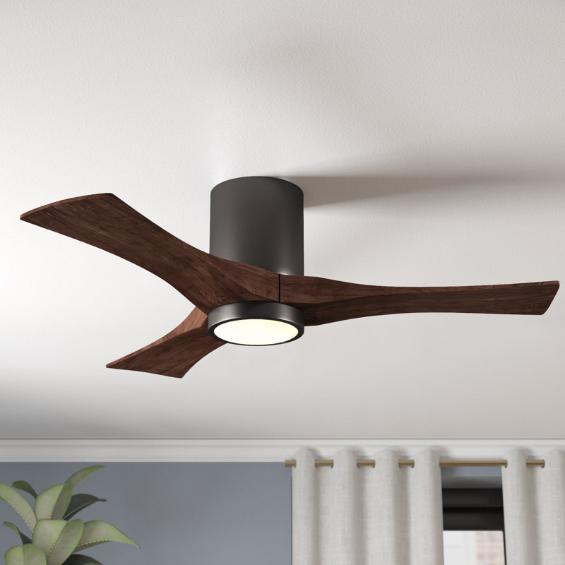Wade Logan 52 Rosalind 3 Blade Hugger Ceiling Fan With Wall Remote Wade Logan 52 Rosalind 3 Blade Hugger Ceiling Fan With Wall Remote And Light Kit Reviews Wayfair