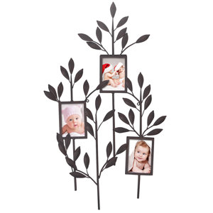 3 Opening Decorative Iron Metal Wall Hanging Collage Picture Frame