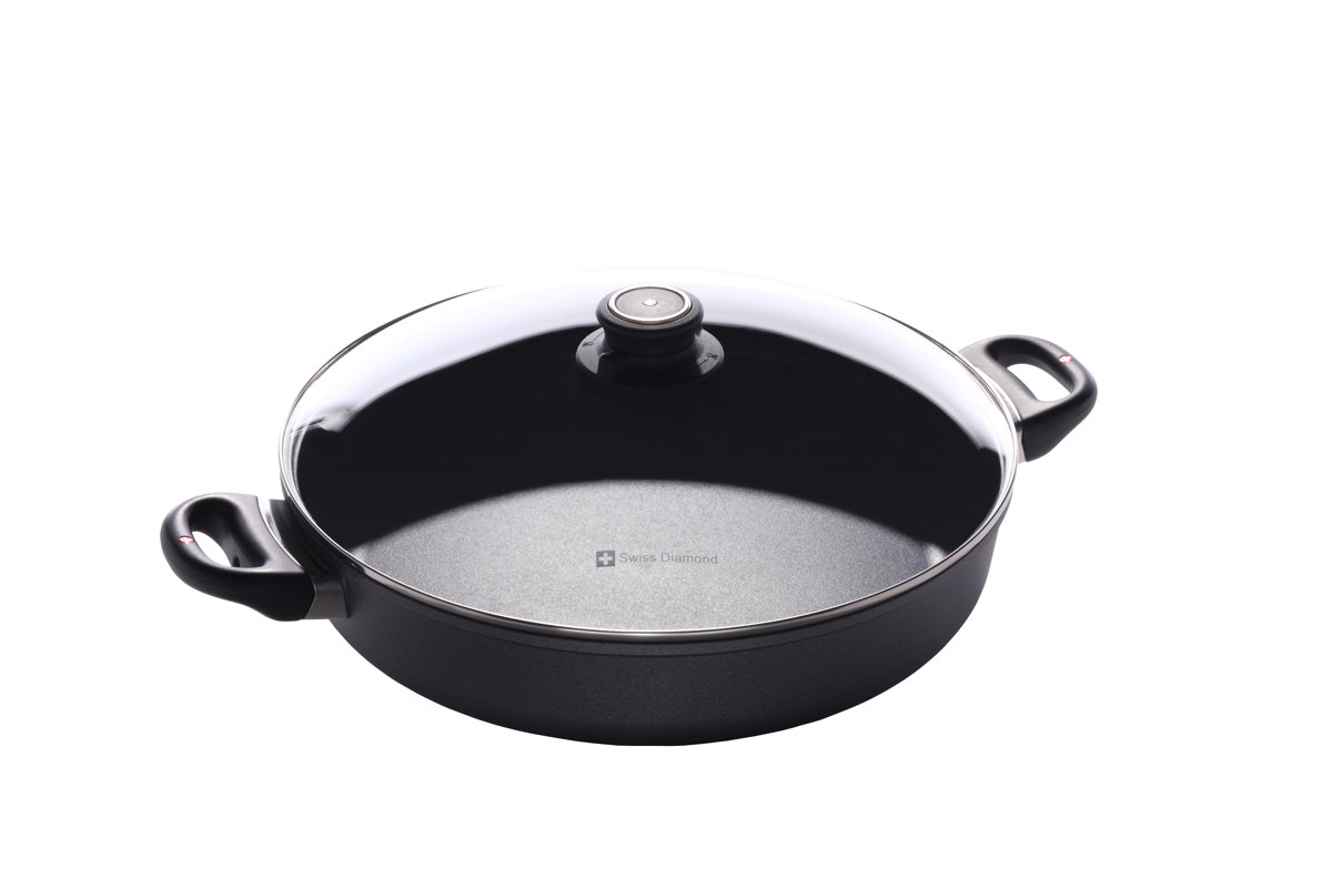 Swiss Diamond Saute Pan with Lid & Reviews Wayfair