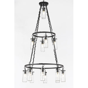 13-Light Shaded Chandelier