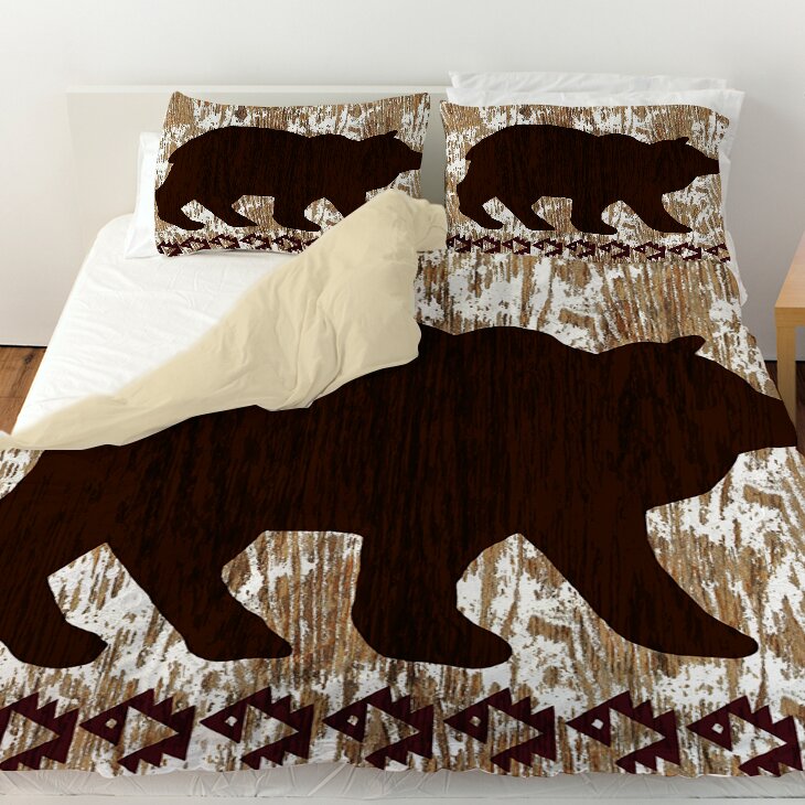 Manual Woodworkers & Weavers Wilderness Bear Duvet Cover & Reviews ...