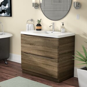 Blondene Floor Mount Modern 36″ Single Bathroom Vanity