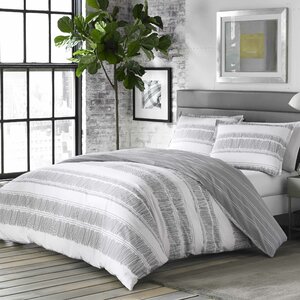 Yvette 100% Cotton Reversible Duvet Cover Set