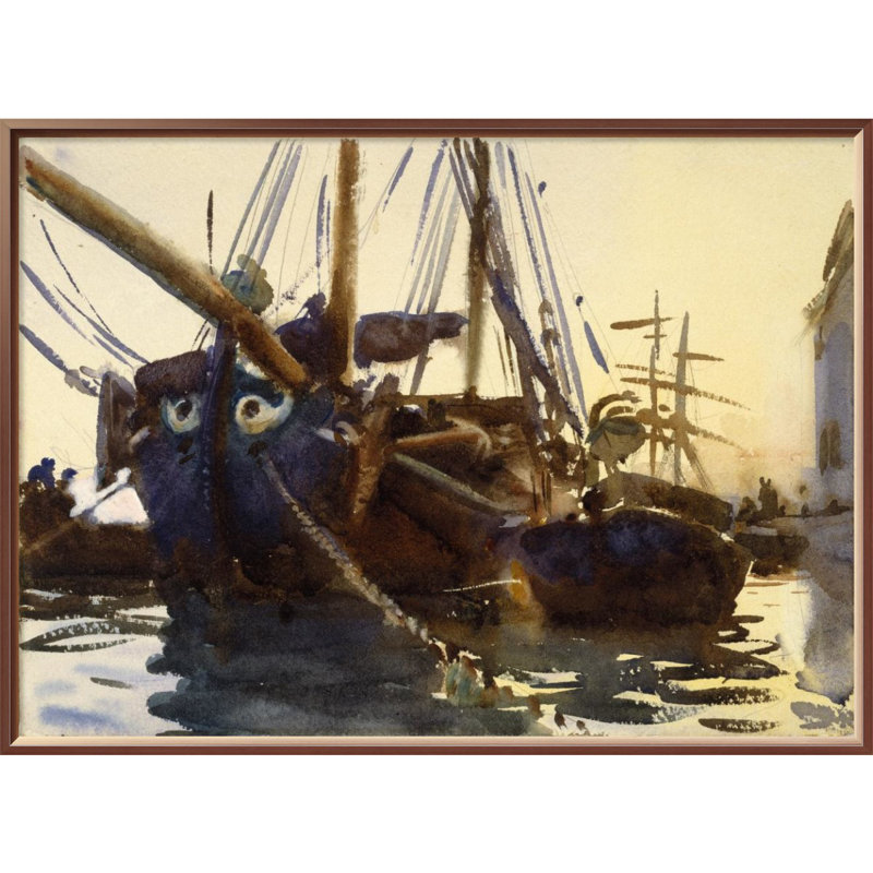 Global Gallery Venetian Boats Ca 1903 1908 Framed By John
