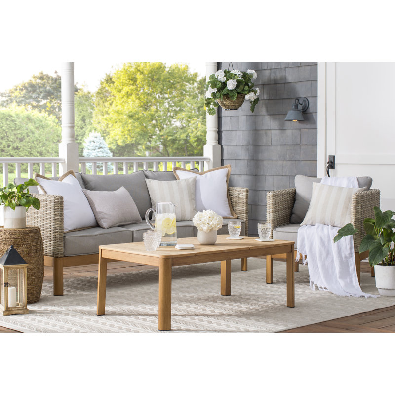 Greyleigh Nanette 4 Piece Rattan Sofa Seating Group With Cushions Nanette 4 Piece Rattan Sofa Seating Group With Cushions