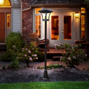 Solar Post 1-Light LED Pathway Light