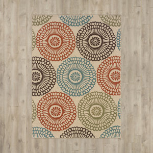 Douane Orange/Brown Area Rug